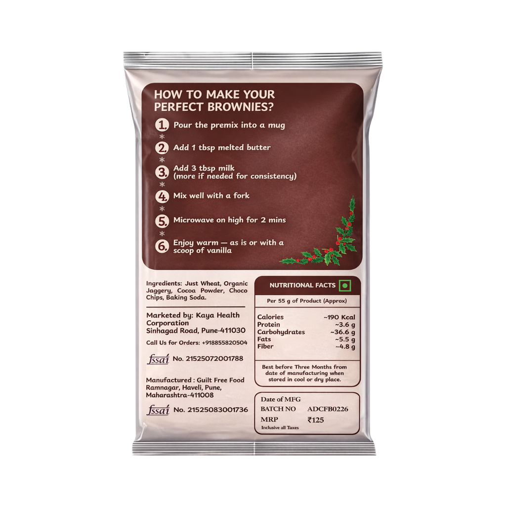 Whole Wheat Brownie Premix